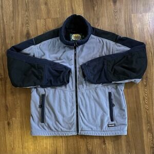 Cabelas Men's Thinsulate Fleece Jacket Canvas Upper and Elbow Size Large